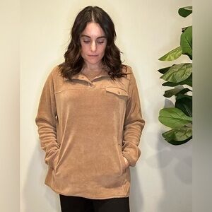 32 Degrees Women's Camel Fleece Hoodie